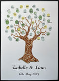 Celtic pattern guestbook tree - wood
