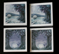 Magical lands: 4 greetings cards