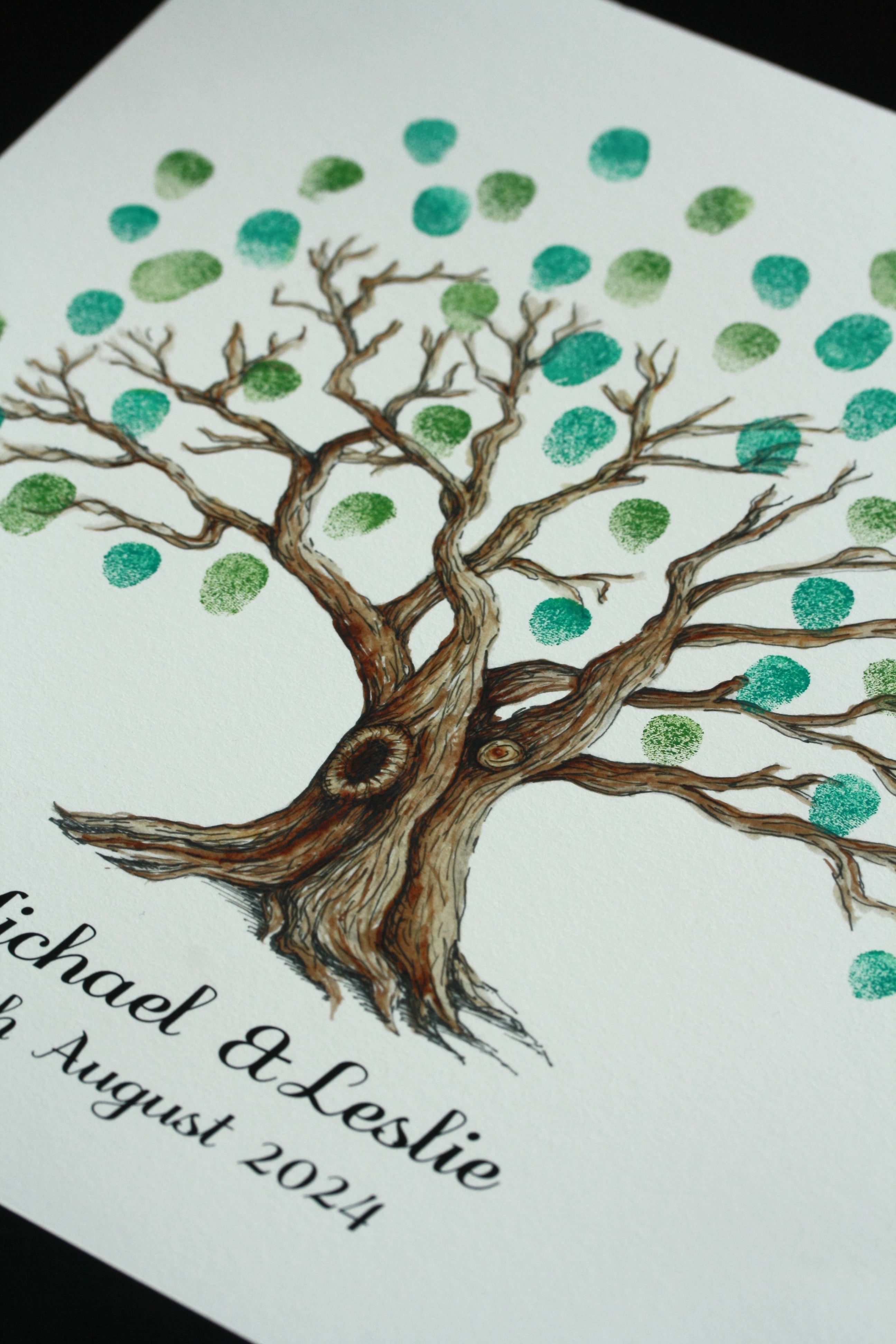 Original Oak guestbook tree