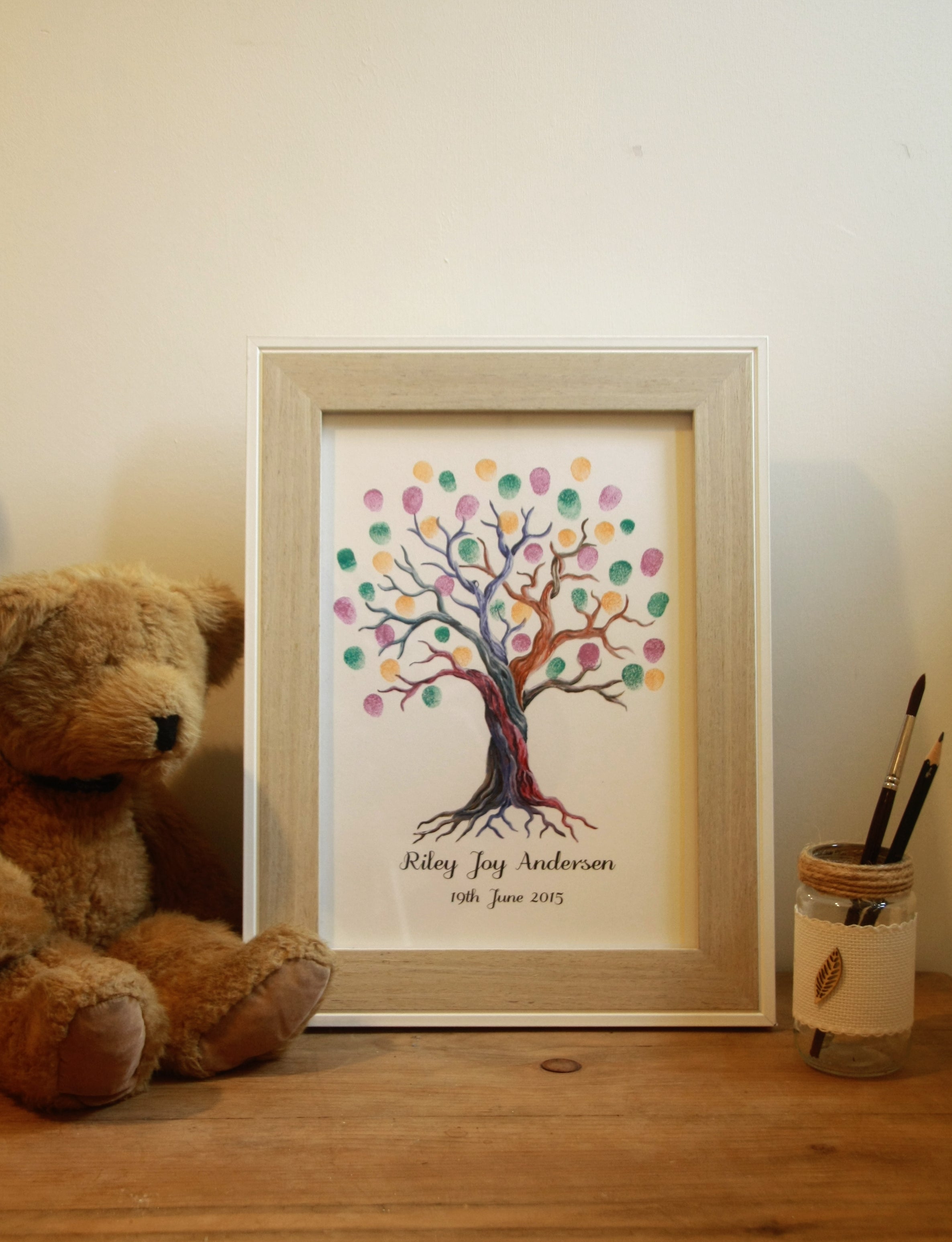 Rainbow tree thank you/guest book