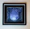 rising moon - framed print