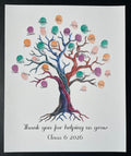 Rainbow tree thank you/guest book