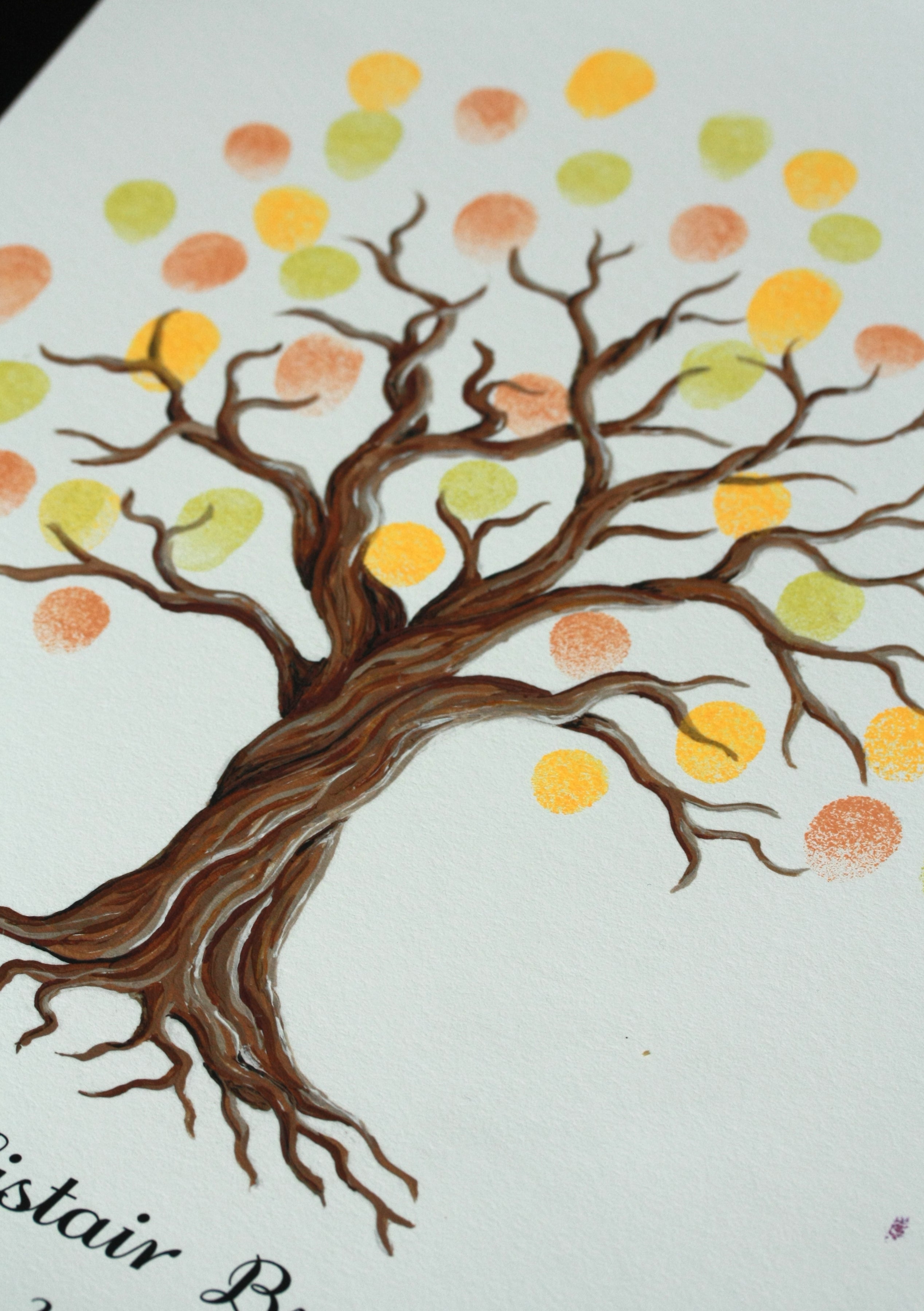 Twisted willow guest book tree